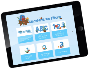 Screenshot cu platforma educationala Cloubi